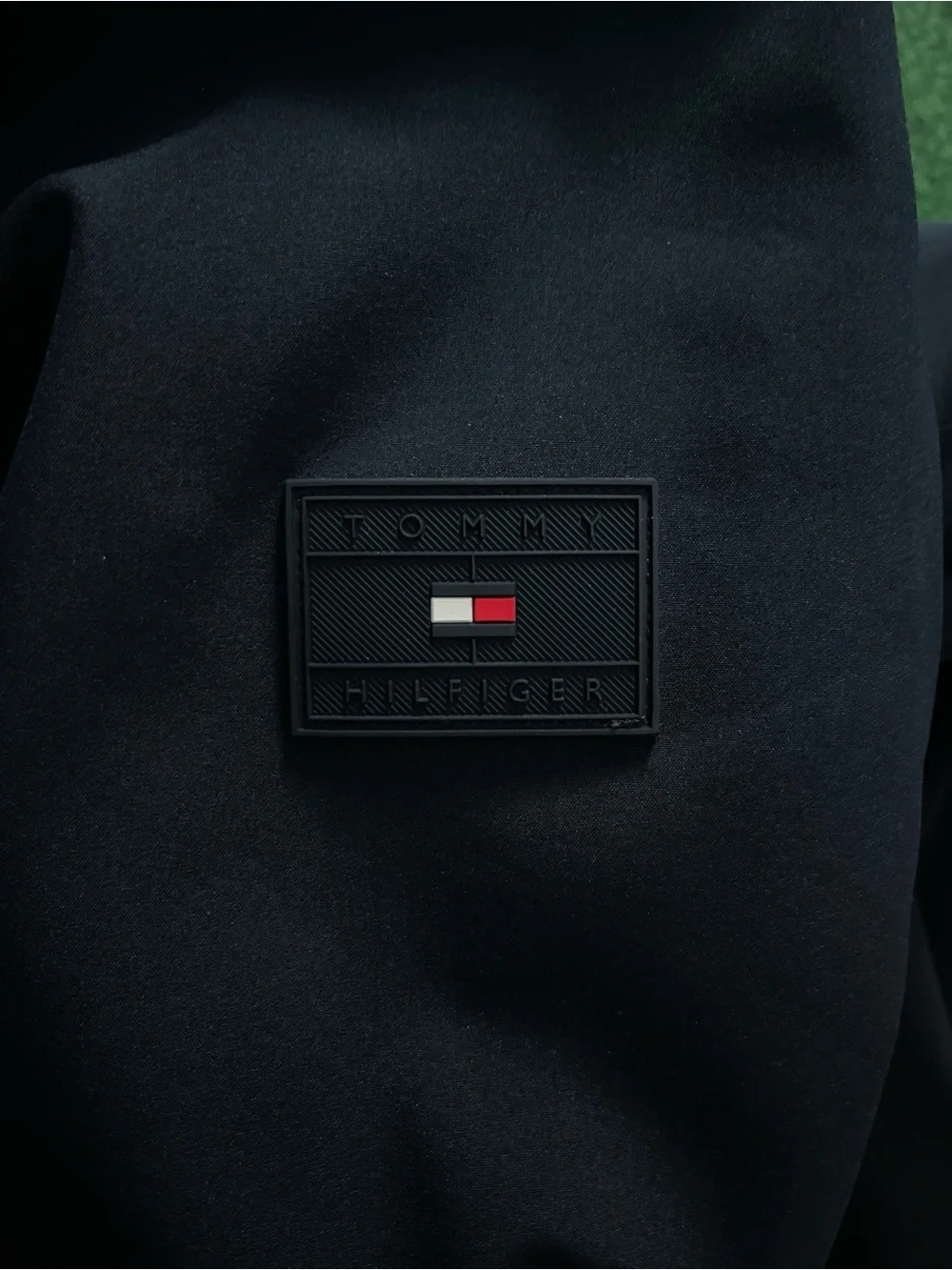 Tommy Hilfiger Navy Hooded Softshell Windbreaker Jacket